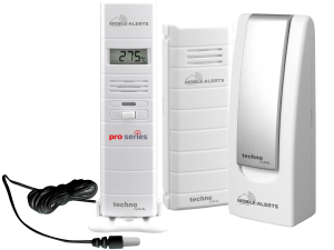 MA 10007 mit Temperatursensor und Pro series Thermo-/Hygrosensor mit Kabelsonde